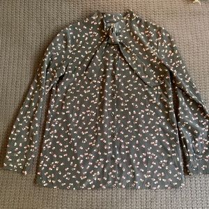 UNIQLO Bow Tie Blouse